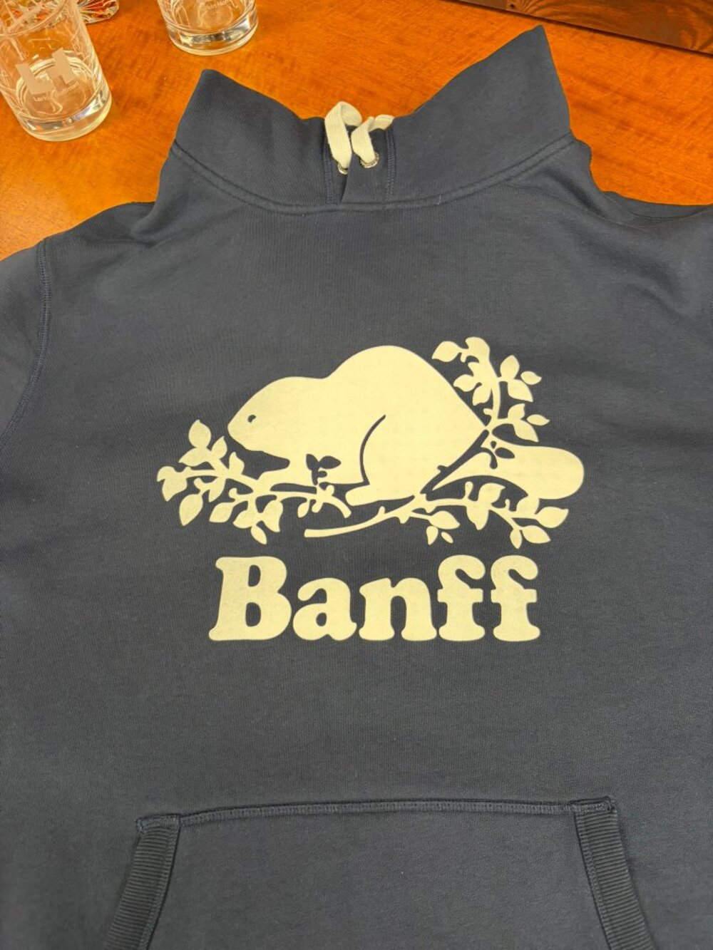 Roots Canada ~ 'Cooper Kanga Hoodie' ~ Banff ~ Navy ~ XL